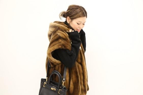 Deuxieme Classe：A POINT/フェイクファー ケープ Deuxieme Classe